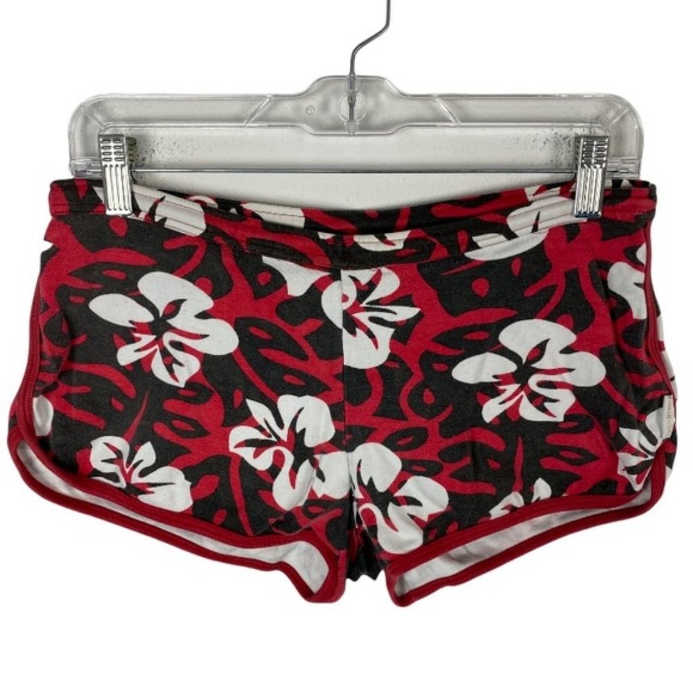 Vintage Antigua Sport Hawaiian Red Beach Shorts